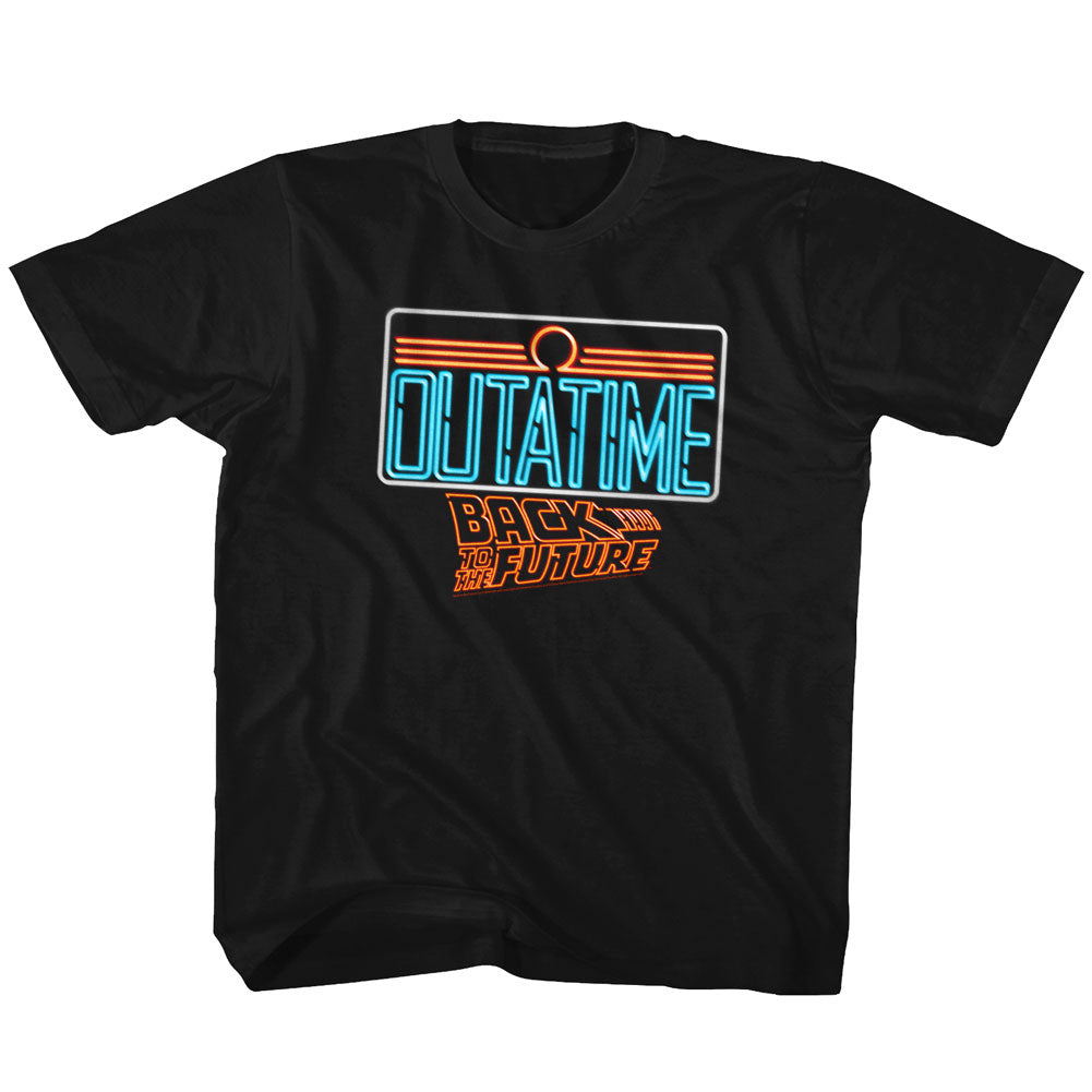 Back To The Future Toddler S/S T-Shirt - Neon - Solid Black Hoodie, Sweatshirt | CiraTrend.com