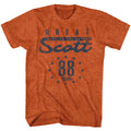 Back To The Future Mens S/S T-Shirt - Scott 88 - Heather Antique Orange Heather Hoodie, Sweatshirt | CiraTrend.com