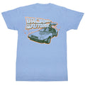 Back To The Future Mens S/S T-Shirt - Blue And Orange - Heather Light Blue Heather Hoodie, Sweatshirt | CiraTrend.com