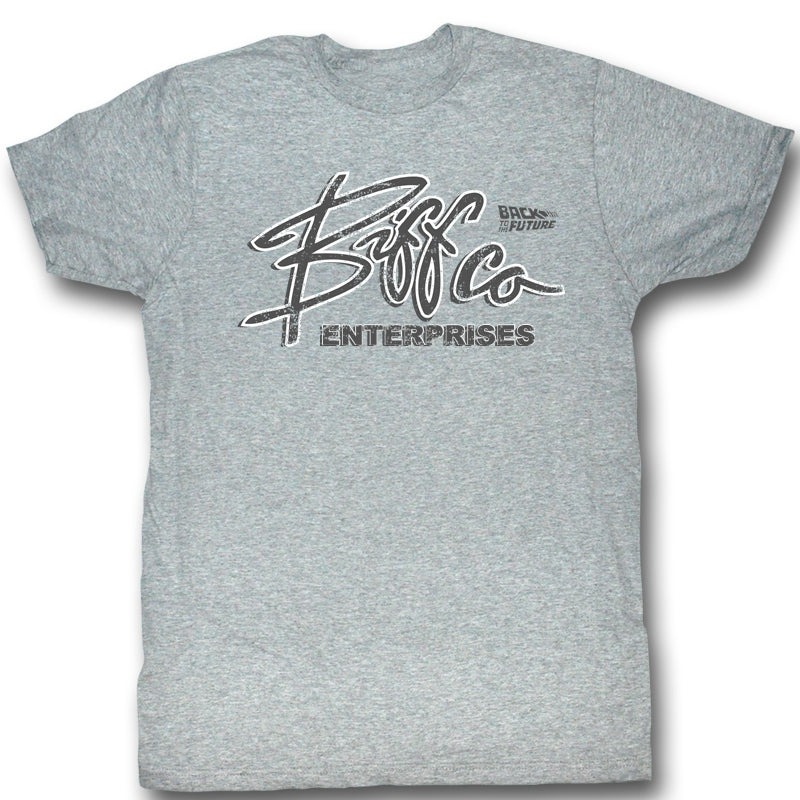 Back To The Future Mens S/S T-Shirt - Biff Co. - Heather Gray Heather Hoodie, Sweatshirt | CiraTrend.com