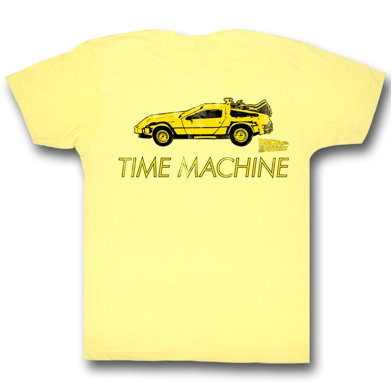 Back To The Future Mens S/S T-Shirt - Delorean - Heather Yellow Heather Hoodie, Sweatshirt | CiraTrend.com
