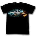 Back To The Future Mens S/S T-Shirt - Time Painting 1 - Solid Black Hoodie, Sweatshirt | CiraTrend.com