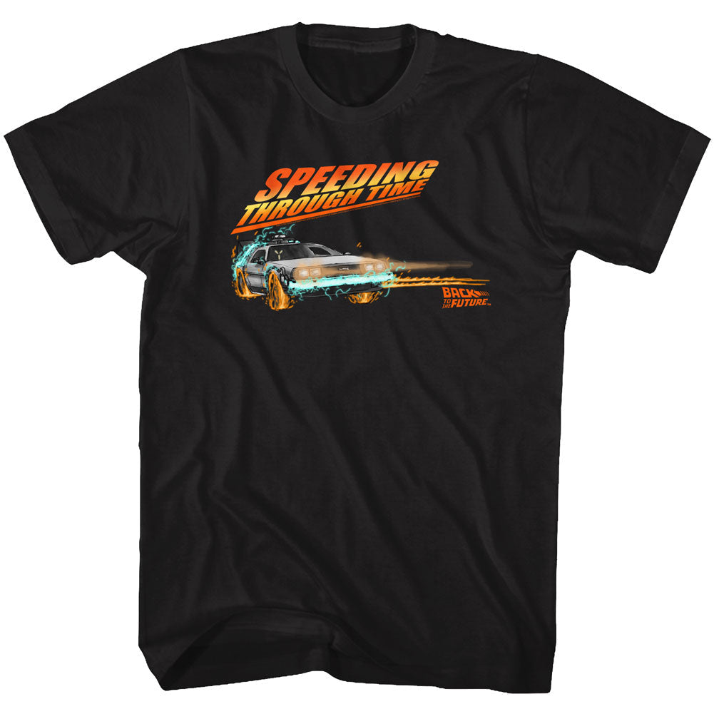 Back To The Future Mens S/S T-Shirt - Drifting Thru Time 1 - Solid Black Hoodie, Sweatshirt | CiraTrend.com