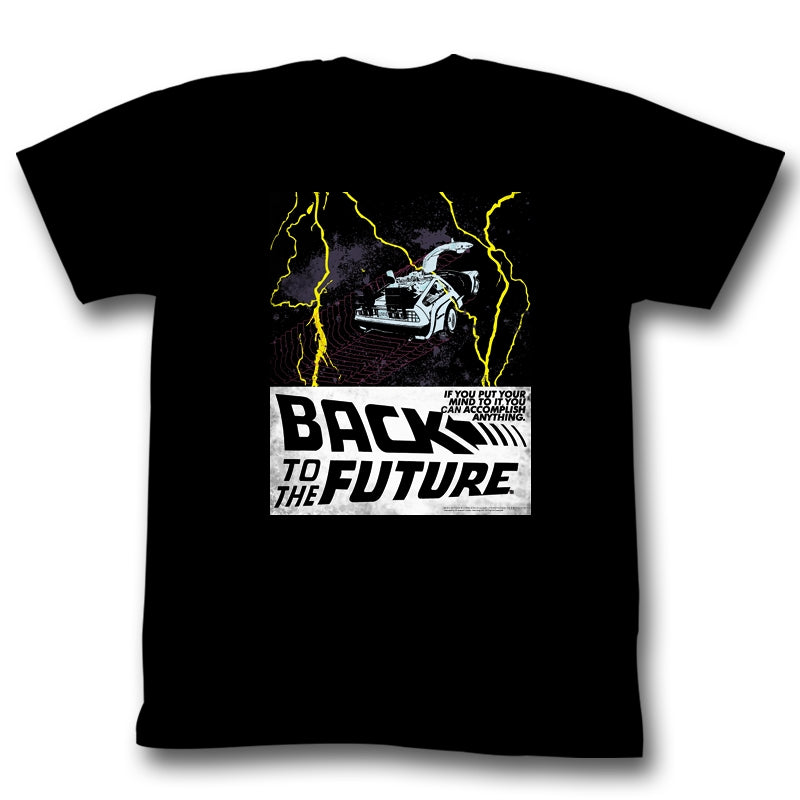 Back To The Future Mens S/S T-Shirt - In Space - Solid Black Hoodie, Sweatshirt | CiraTrend.com