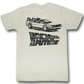 Back To The Future Mens S/S T-Shirt - Dmc Ink - Solid Natural Hoodie, Sweatshirt | CiraTrend.com