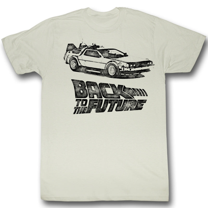 Back To The Future Mens S/S T-Shirt - Dmc Ink - Solid Natural Hoodie, Sweatshirt | CiraTrend.com