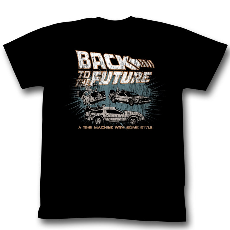 Back To The Future Mens S/S T-Shirt - Cars - Solid Black Hoodie, Sweatshirt | CiraTrend.com
