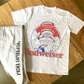 BUDWEISER KING OF BEERS HEAVYWEIGHT WHITE T-SHIRT Hoodie, Sweatshirt | CiraTrend.com (Image 1)