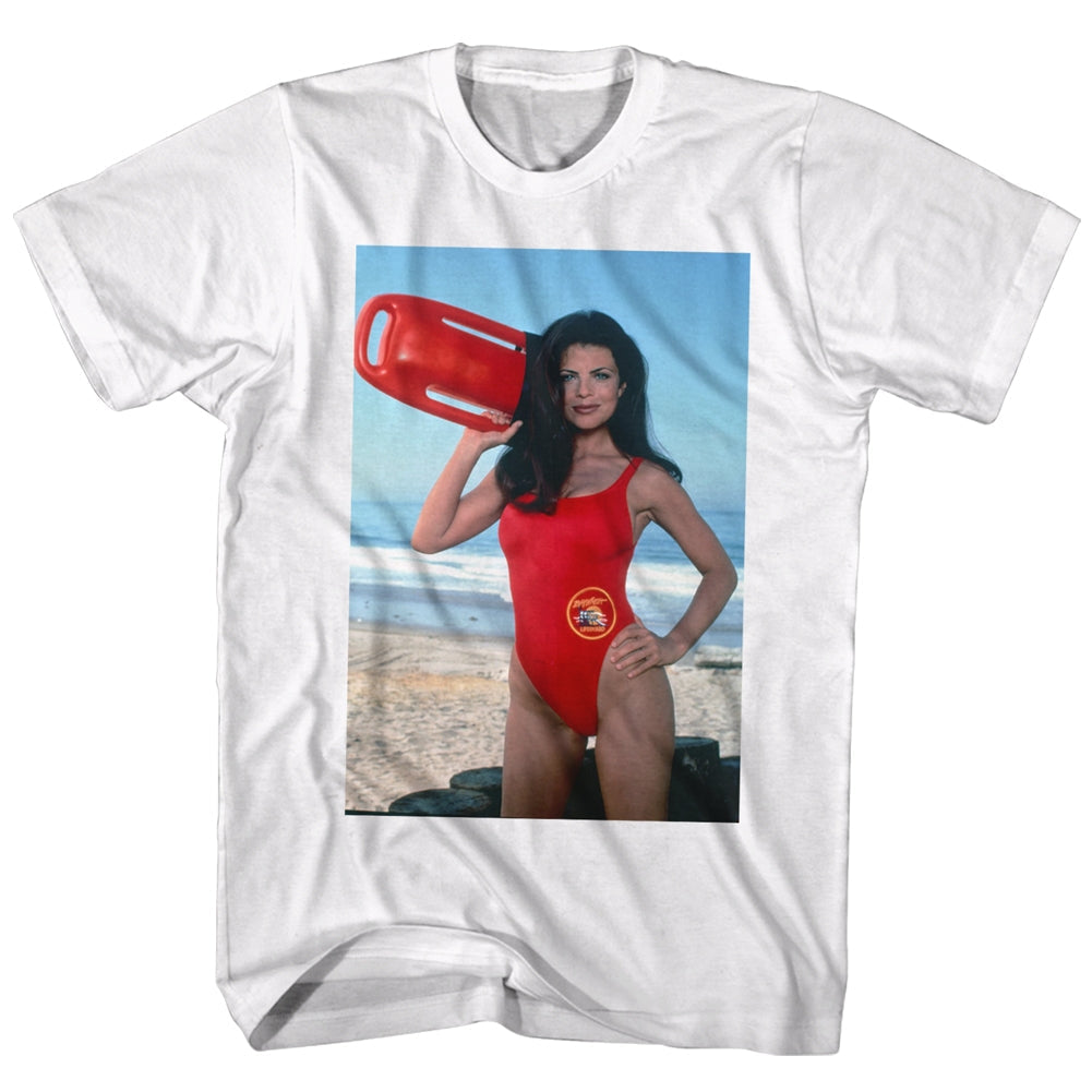 Baywatch Mens S/S T-Shirt - Yasmin - Solid White Hoodie, Sweatshirt | CiraTrend.com