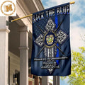 Back The Blue Blessed Are The Peacemaker Flag Support Orlando Police Department Officer Gift 2 Sides Garden House Flag