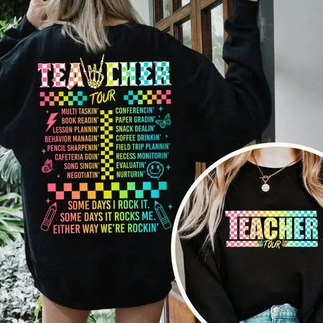 Back To School Retro Teacher Shirt, ABCD Teacher Tour Shirt, Back To School, End of Year Pnh, Teacher Gift, Kindergarten...