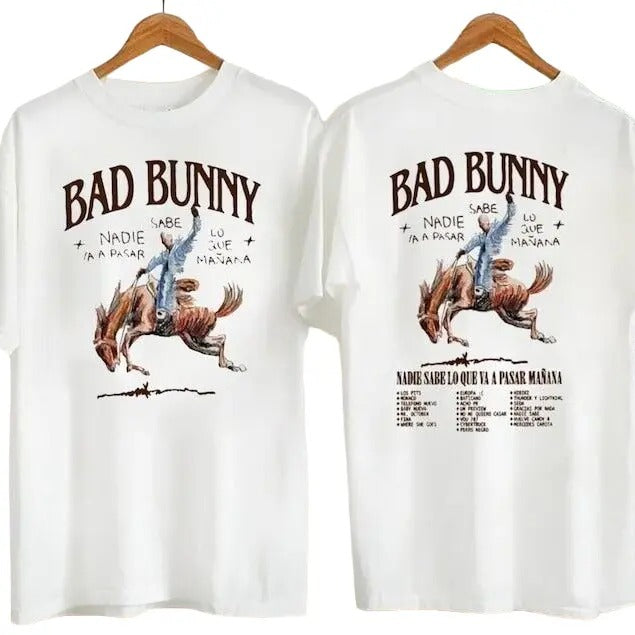 Bad Bunny 2024 Tour Shirt, Nadie Sabe Lo Que Va A Pasar Manana T-Shirt Hoodie, Sweatshirt | CiraTrend.com
