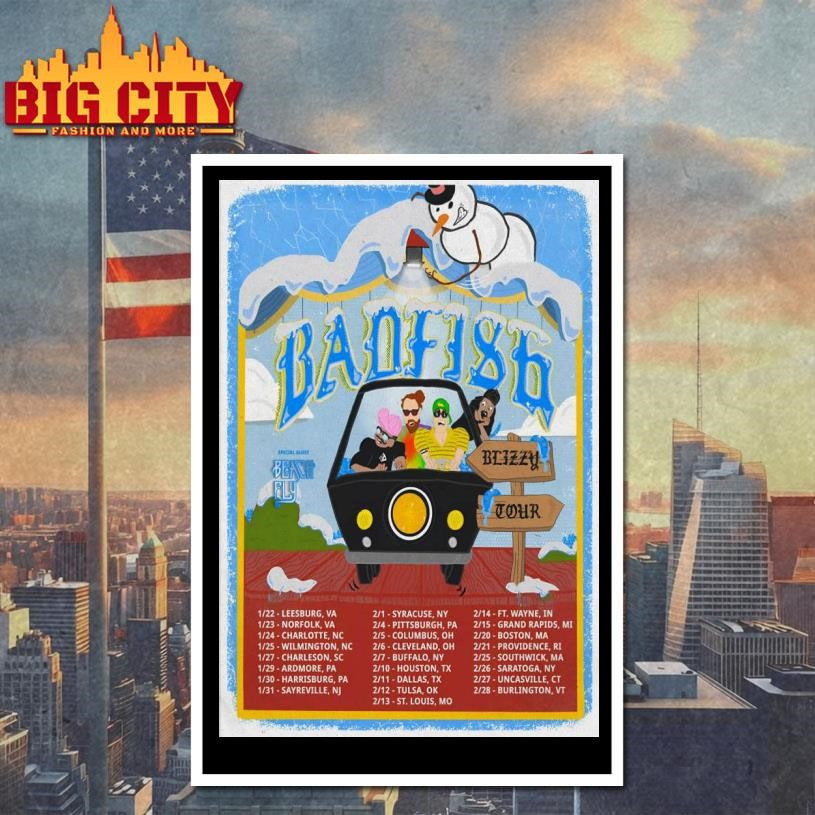 Badfish Blizzy Tour 26 Poster Shirt