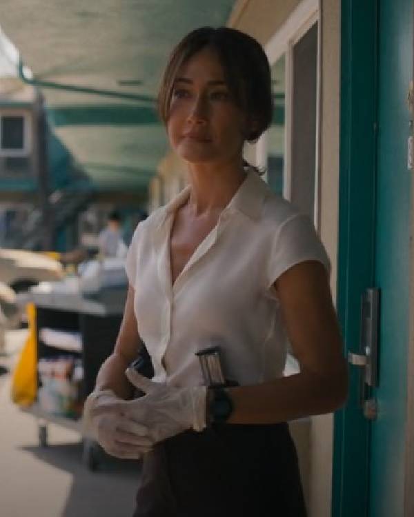 Ballard S01 Maggie Q White Shirt Hoodie, Sweatshirt | CiraTrend.com (Image 4)