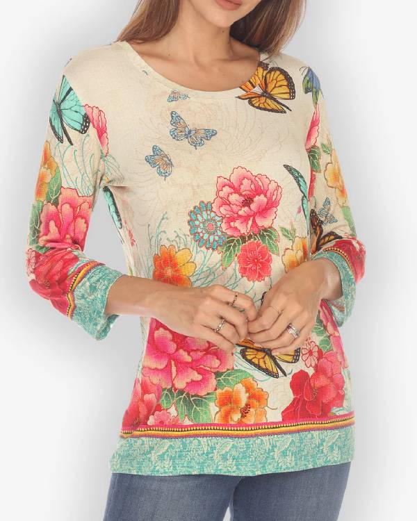 Ballard S01 Rebecca Field Floral Shirt Hoodie, Sweatshirt | CiraTrend.com (Image 1)