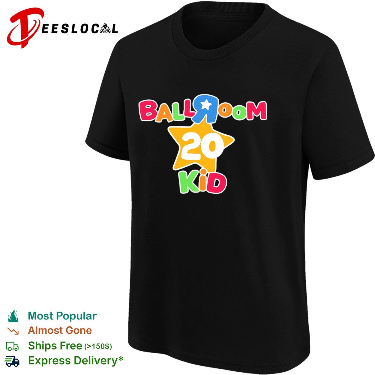 Ballroom 20 kid colorful star nursery rhyme shirt