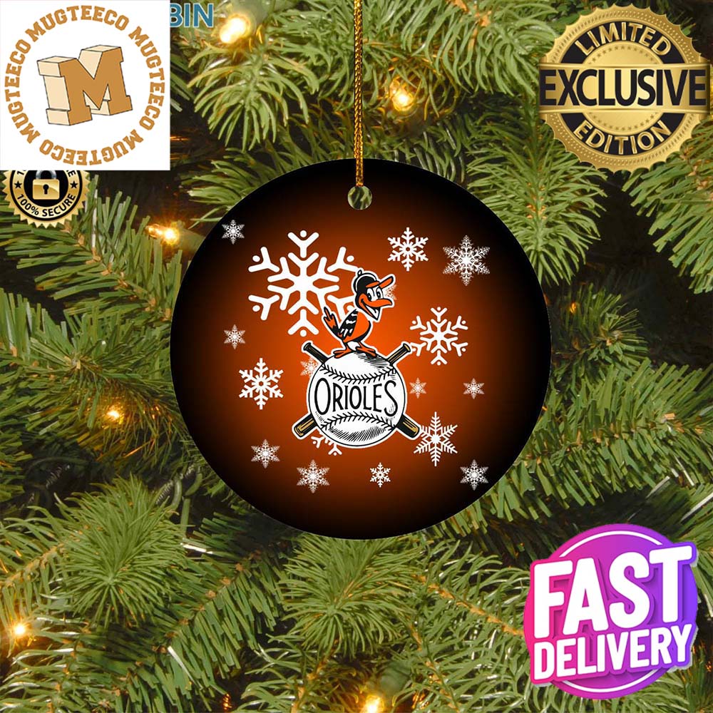 Baltimore Orioles MLB Xmas Gifts MLB Christmas Tree Decorations Ornament