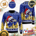 Baltimore Ravens Santa Gifts Custom Name Ugly Christmas Sweater