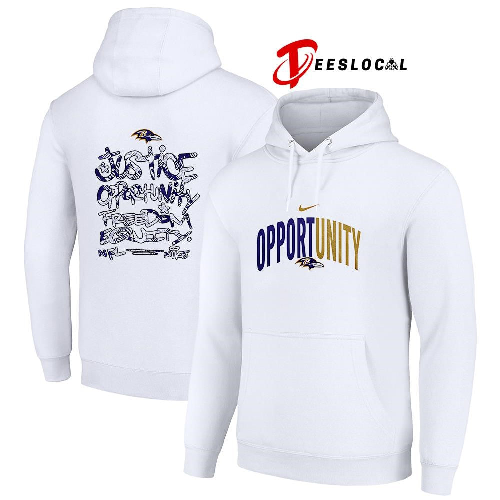 Baltimore Ravens justice opportunity freedom equity shirt