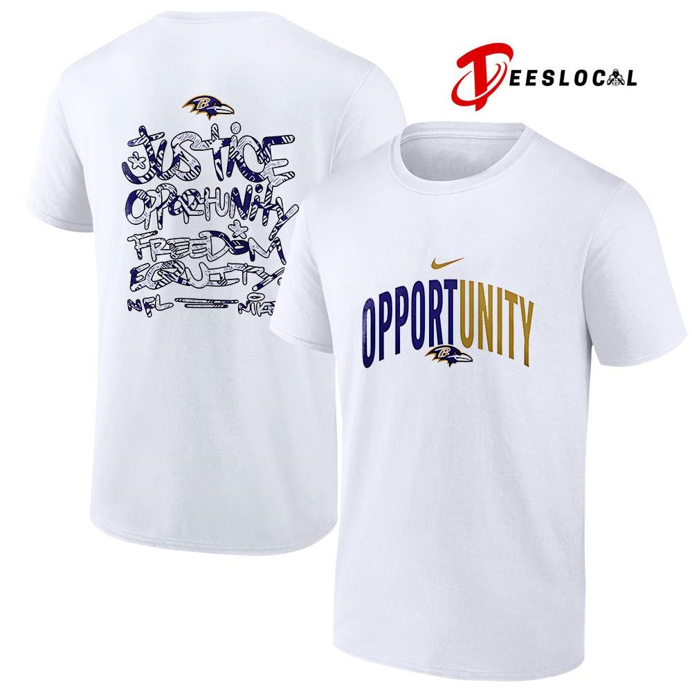 Baltimore Ravens justice opportunity freedom equity shirt