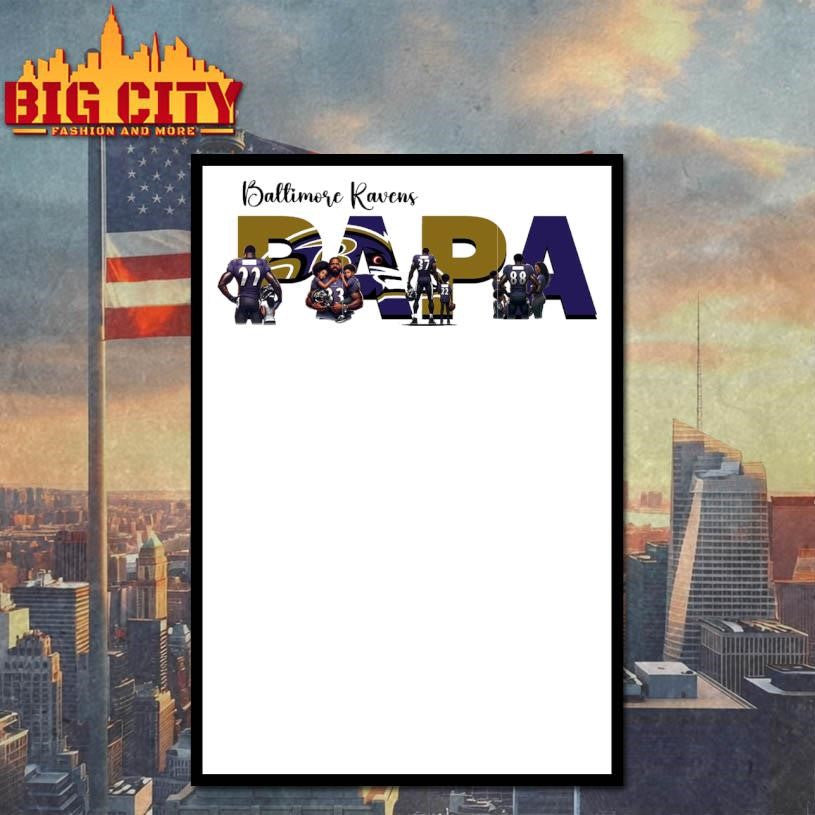 Baltimore Ravens papa logo shirt