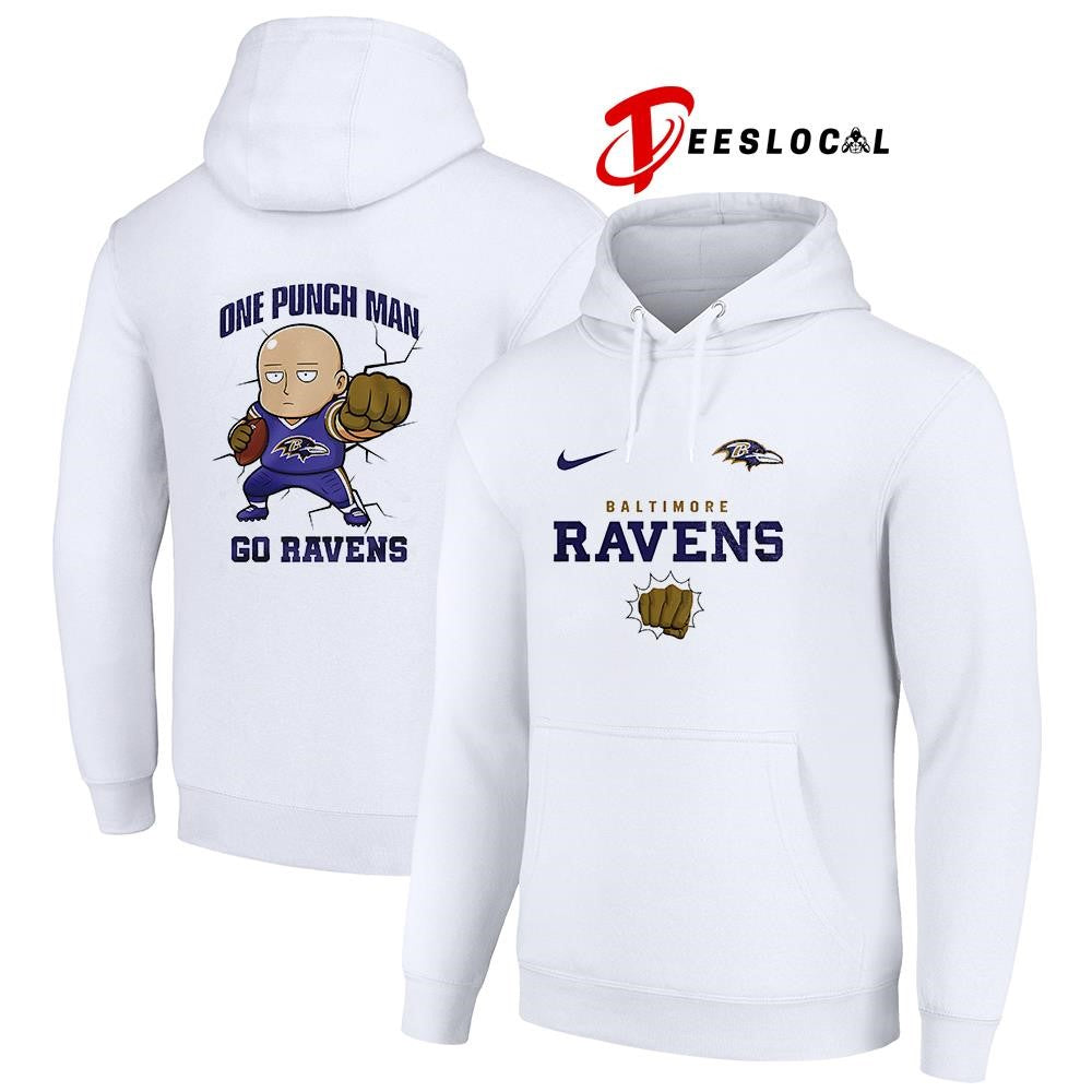 Baltimore Ravens x One Punch Man go Ravens anime shirt