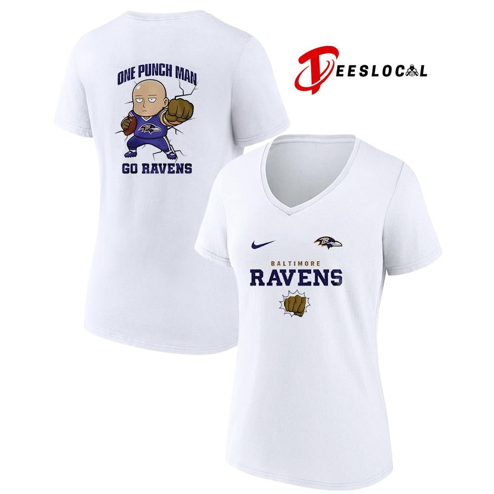 Baltimore Ravens x One Punch Man go Ravens anime shirt