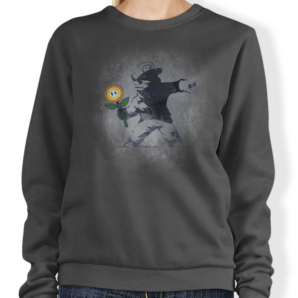 Banksy Flower - Sweatshirt T-Shirts, Hoodie | CiraTrend.com (Image 1)