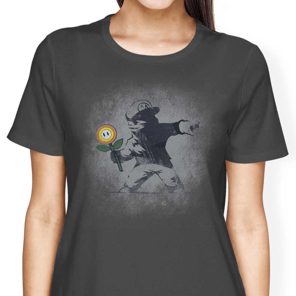 Banksy Flower - Women's Apparel T-Shirts, Hoodie, Sweatshirt | CiraTrend.com (Image 3)