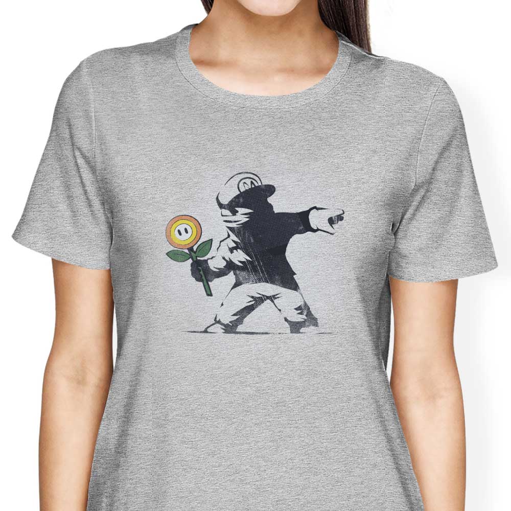 Banksy Flower - Women's Apparel T-Shirts, Hoodie, Sweatshirt | CiraTrend.com (Image 4)
