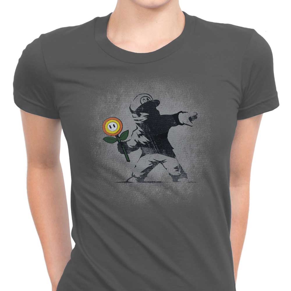 Banksy Flower - Women's Apparel T-Shirts, Hoodie, Sweatshirt | CiraTrend.com (Image 1)