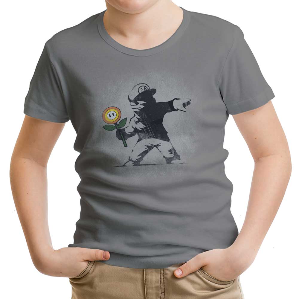 Banksy Flower - Youth Apparel T-Shirts, Hoodie, Sweatshirt | CiraTrend.com (Image 3)