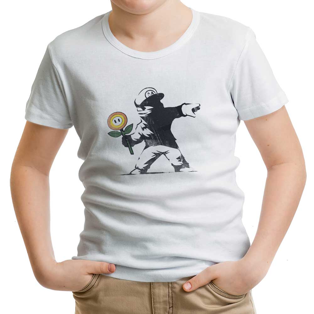 Banksy Flower - Youth Apparel T-Shirts, Hoodie, Sweatshirt | CiraTrend.com (Image 4)