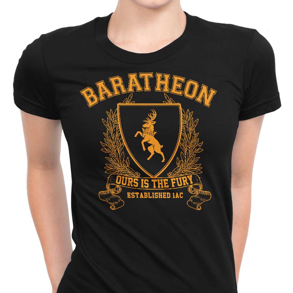 Baratheon University - Women's Apparel T-Shirts, Hoodie, Sweatshirt | CiraTrend.com (Image 1)