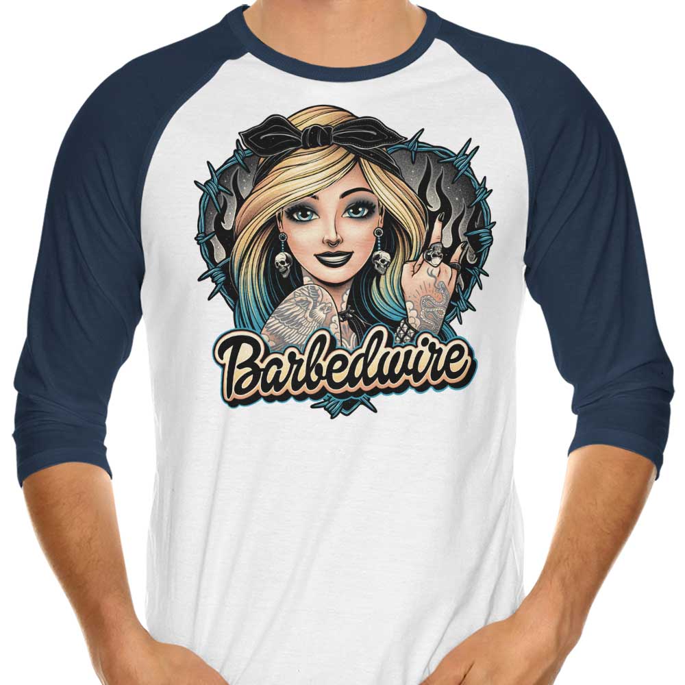 Barbedwire - 3/4 Sleeve Raglan T-Shirt Hoodie, Sweatshirt | CiraTrend.com (Image 3)