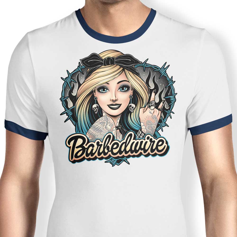 Barbedwire - Ringer T-Shirt Hoodie, Sweatshirt | CiraTrend.com (Image 3)