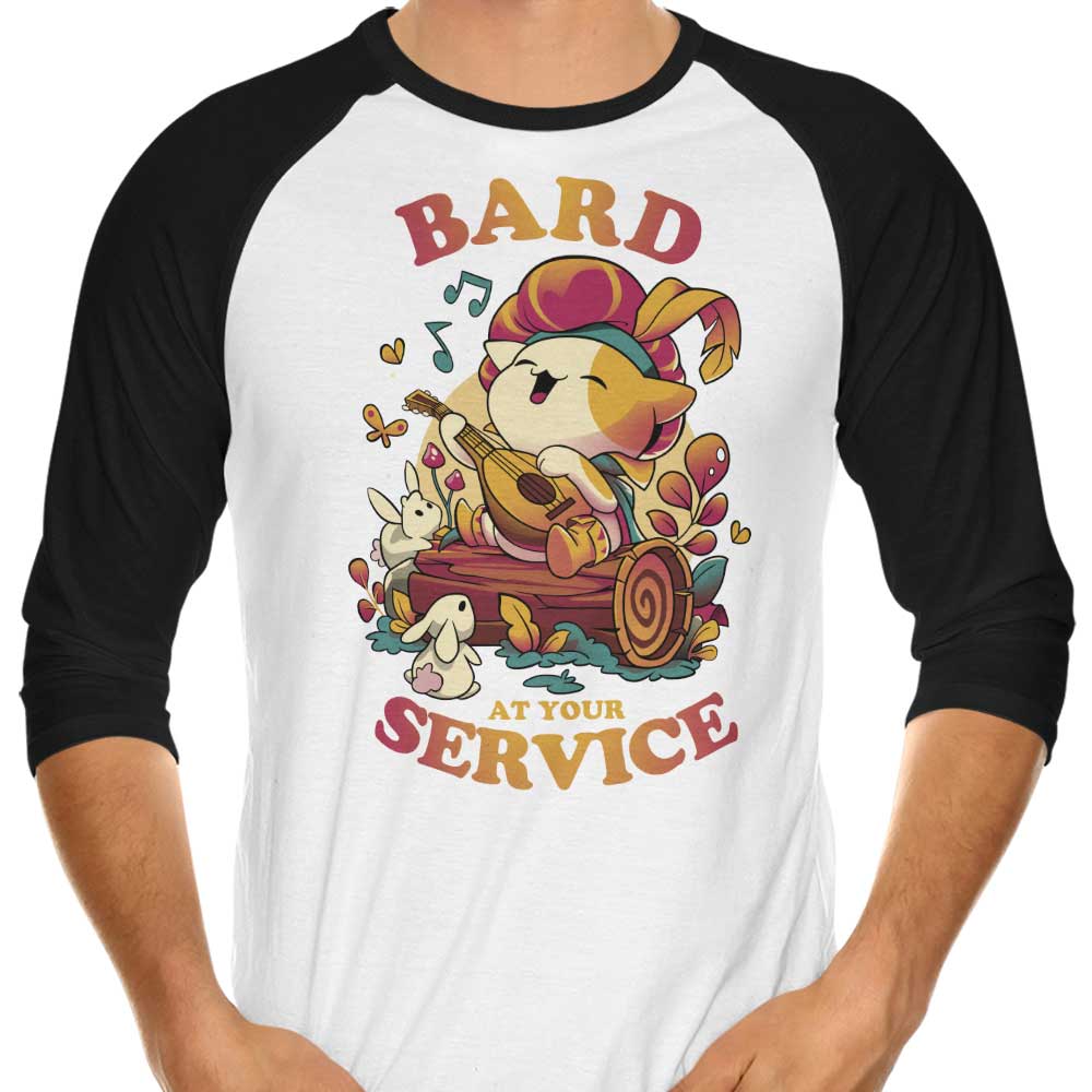 Bard at Your Service - 3/4 Sleeve Raglan T-Shirt Hoodie, Sweatshirt | CiraTrend.com (Image 1)