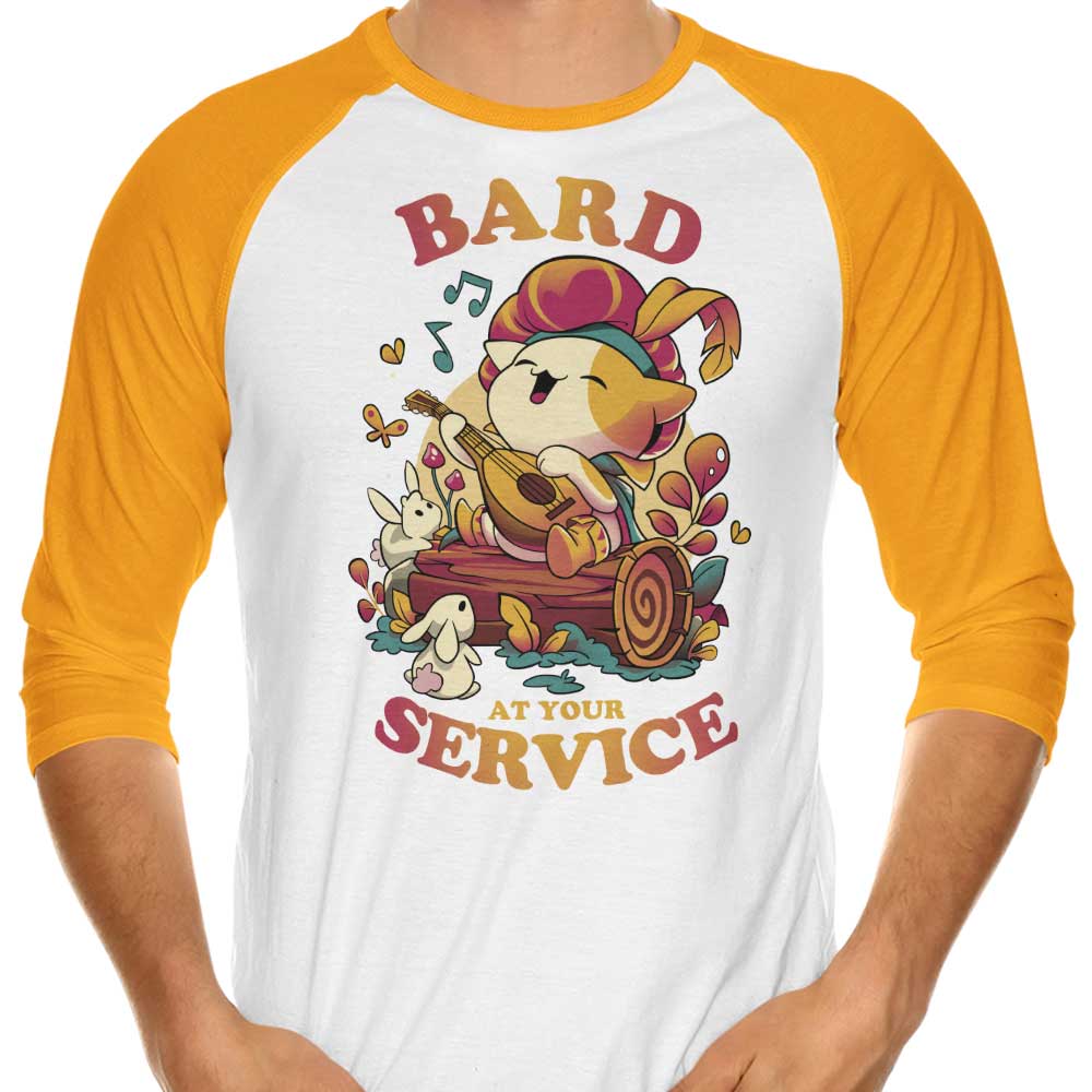 Bard at Your Service - 3/4 Sleeve Raglan T-Shirt Hoodie, Sweatshirt | CiraTrend.com (Image 4)