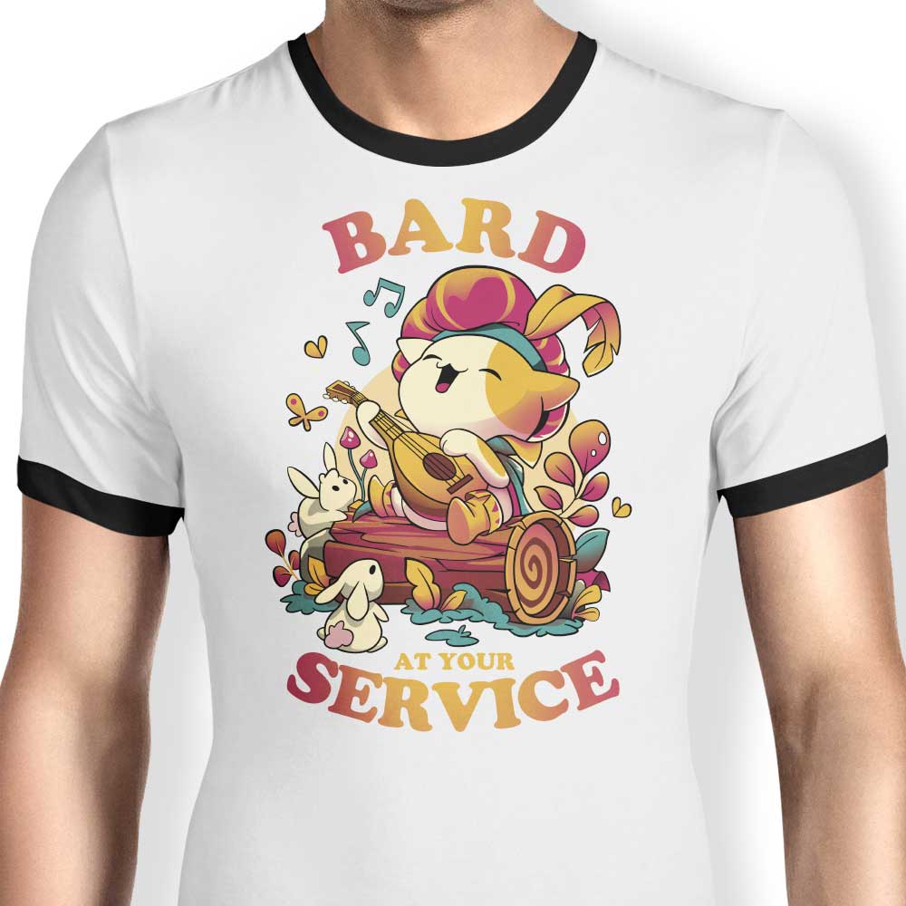 Bard at Your Service - Ringer T-Shirt Hoodie, Sweatshirt | CiraTrend.com (Image 1)