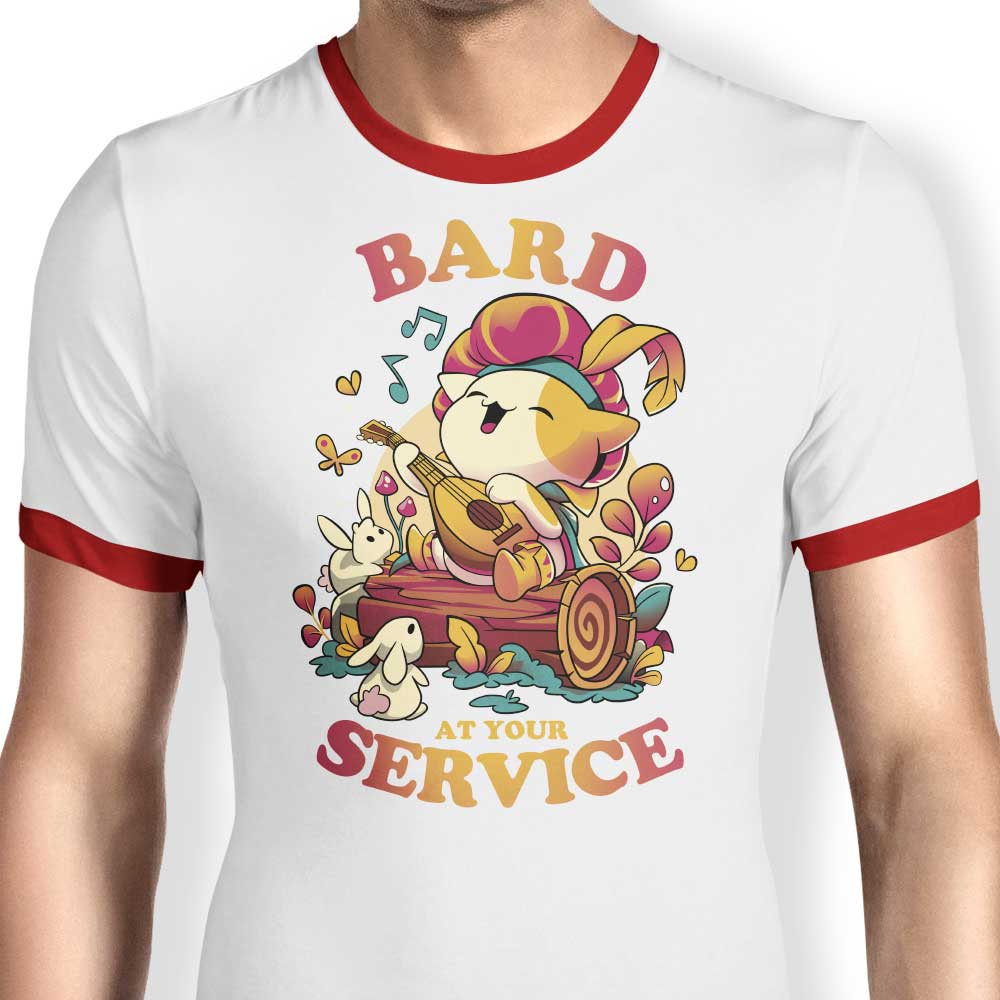 Bard at Your Service - Ringer T-Shirt Hoodie, Sweatshirt | CiraTrend.com (Image 3)