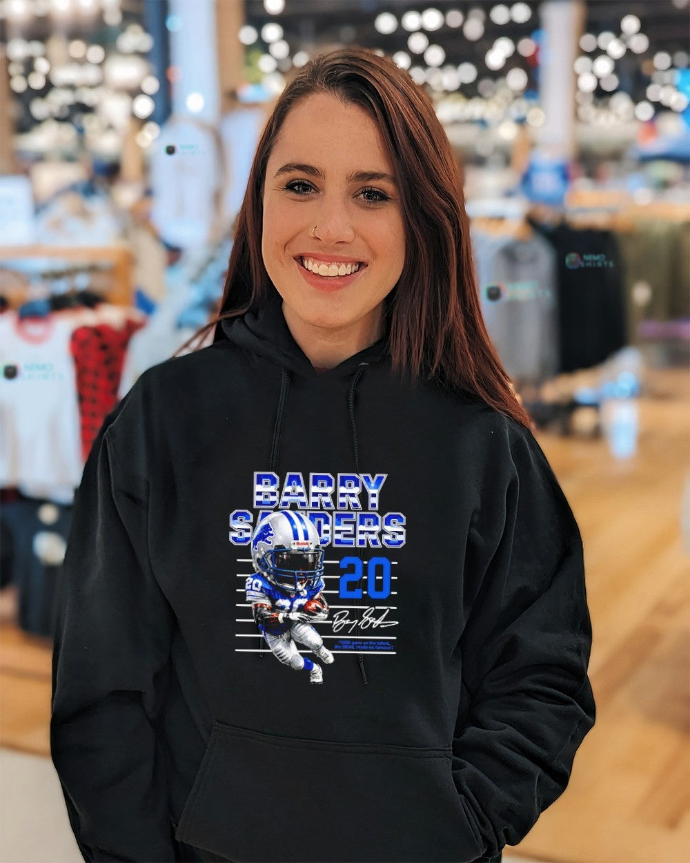 Barry Sanders 20 Detroit Lions God gave us the talent the Devil made us famous shirt