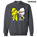 Baseball & Softball Mom Bow Sweatshirt T-Shirts, Hoodie | CiraTrend.com