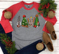 Baseball Christmas Raglan Shirt Hoodie, Sweatshirt | CiraTrend.com