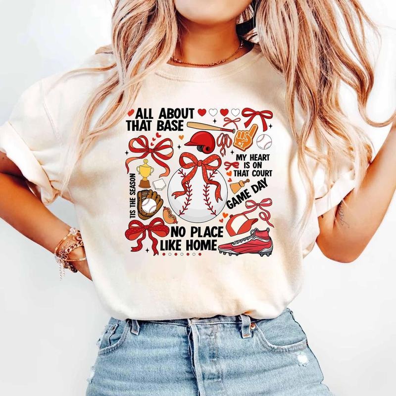 Baseball Fan Tee For Game Days, Ideal For Moms, Mom Surprise Gift, Mother's Day Outfit Hoodie, Sweatshirt | CiraTrend.com