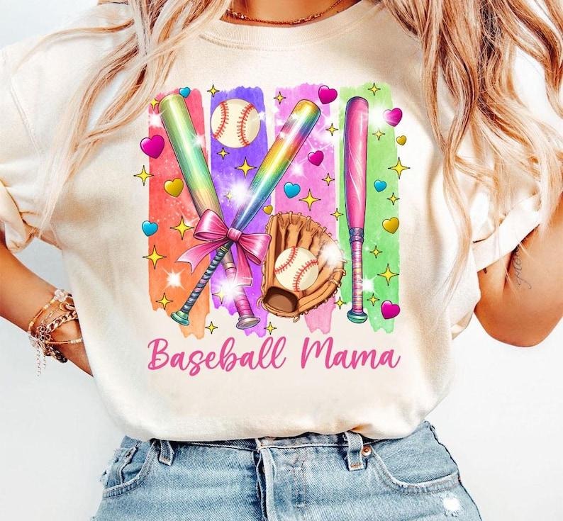 Baseball Mama Coquette Bow Mothers Day Gift Sports Mom T-Shirt Hoodie, Sweatshirt | CiraTrend.com