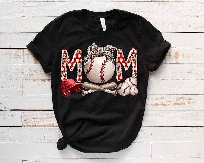 Baseball Mom Tshirt, Mama Tee, Trendy Summer Baseball Shirt Womenswear Hoodie, Sweatshirt | CiraTrend.com