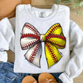 Baseball Softball Bow DTF Transfers - THIS IS NOT A SHIRT Hoodie, Sweatshirt | CiraTrend.com