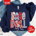 Baseball Sweatshirt, Women's Crewneck, Baseball Women's Sweatshirt T-Shirts, Hoodie | CiraTrend.com