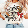 Baseball T-Shirt, Game Day Baseball T-Shirt, Retro Checkered Baseball Mama T-Shirt, Baseball Mom Shirt, Leopard Baseball...