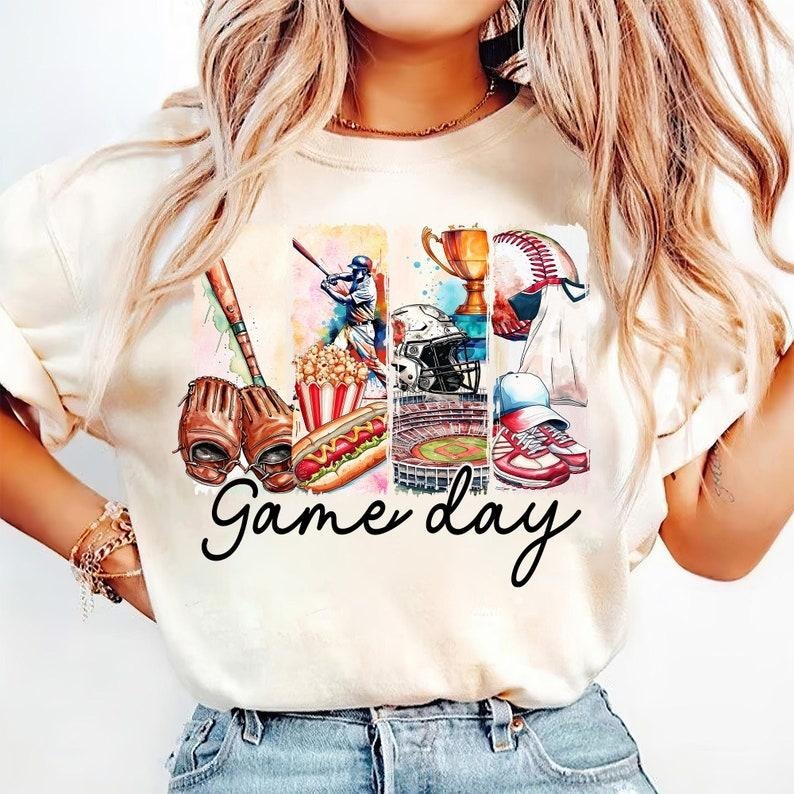 Baseball t-shirt,sweatshirt,hoodie, Game Day Baseball Coquette sweatshirt, Baseball Bow hoodie, Baseball Mama tshirt,...